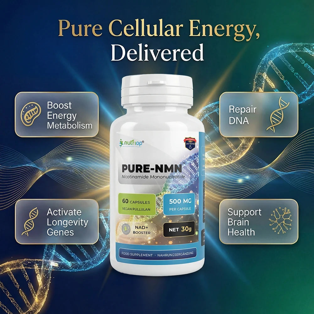 Nutriop® Pure-NMN 500mg - Advanced NAD+ Precursor (60 Capsules)-2